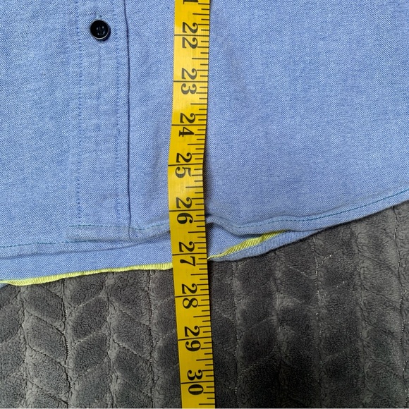 Descendant Of Thieves Shirt Mens Large Blue Long Sleeve Chambray Dres Ladro - Picture 14 of 14